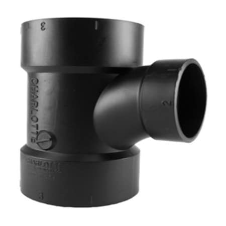 Charlotte Pipe And Foundry 2x112x2 HxHxH San Tee ABS 00401  0800HA